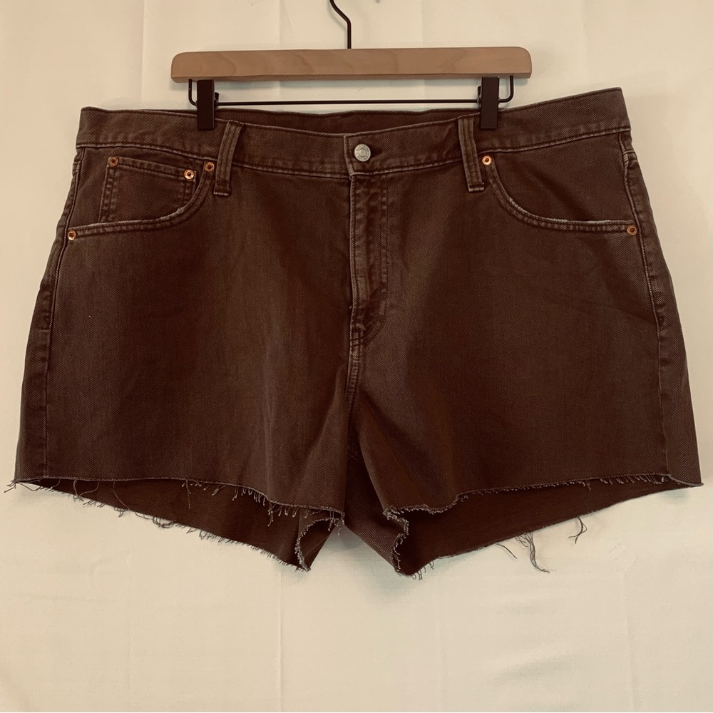 GAP NWOT Brown Denim Low Stride Short Size 20